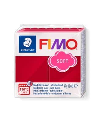 Fimo Soft massa 57g, 26 Cherry red