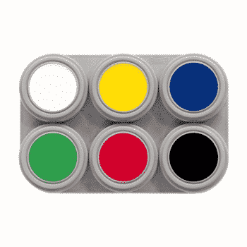 GRIMAS Water Make-up Kasvovärisetti, 6kpl/pkt