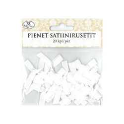 Pienet satiinirusetit, 3640 Valkoinen