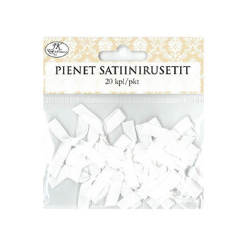 Pienet satiinirusetit, 3640 Valkoinen