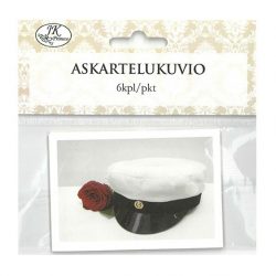 Askartelukuvio, lakki ja ruusu