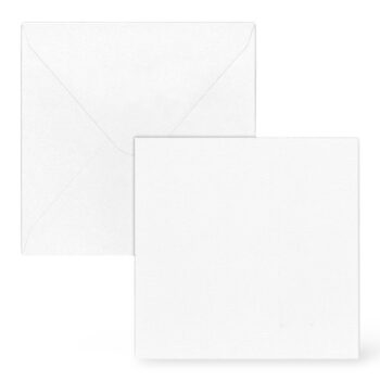 Lumo korttipohjat ja kuoret, neliö 7860 Luonnonvalkoinen