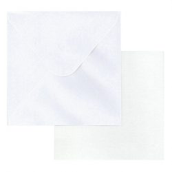 Helmiäiskorttipohjat ja kuoret, 1621 neliö valkoinen