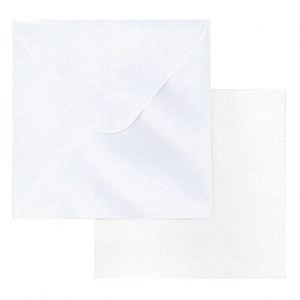 Helmiäiskorttipohjat ja kuoret, 1621 neliö valkoinen