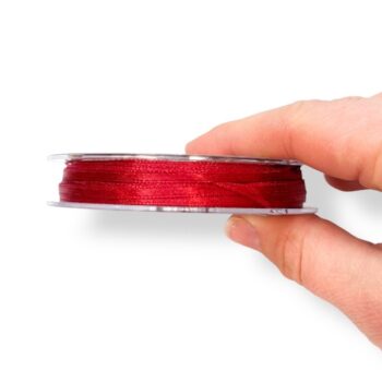Satiininauha 10 m, viininpunainen