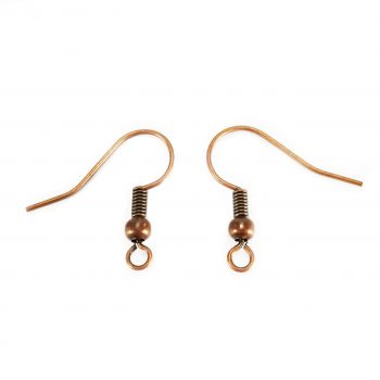 Korvakorukoukku, kuparinvärinen 12 kpl