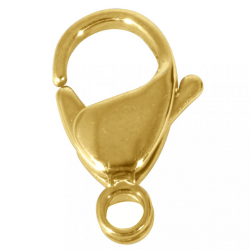 Papukaijalukko 12mm, kulta 5kpl