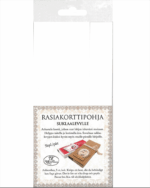 Rasiakorttipohja suklaalevylle, Valkoinen