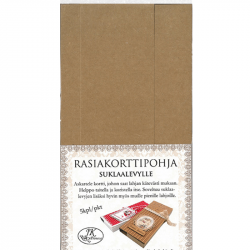 Rasiakorttipohja suklaalevylle, Eko