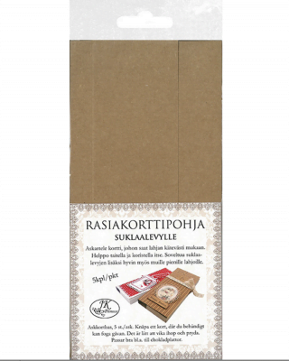 Rasiakorttipohja suklaalevylle, Eko