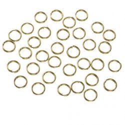 Välirengas kaksiosainen, kultainen