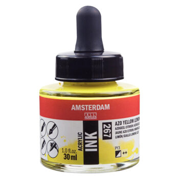 Amsterdam Acrylic Ink 30ml, 267 Azo Yellow Lemon