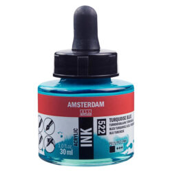 Amsterdam Acrylic Ink 30ml, 522 Turquoise Blue