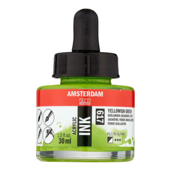 Amsterdam Acrylic Ink 30ml, 617 Yellowish Green
