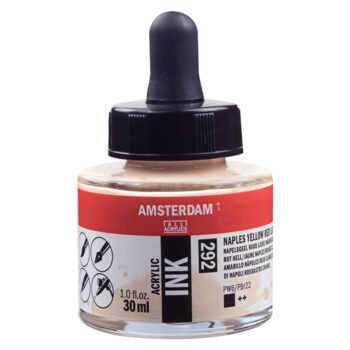 Amsterdam Acrylic Ink 30ml, 292 Naples Yellow Red Light