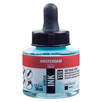 Amsterdam Acrylic Ink 30ml, 551 Sky Blue Light