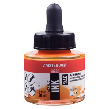 Amsterdam Acrylic Ink 30ml, 276 Azo Orange