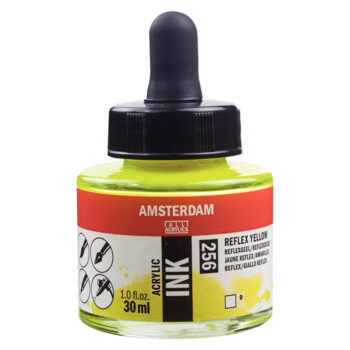 Amsterdam Acrylic Ink 30ml, 256 Reflex Yellow