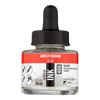 Amsterdam Acrylic Ink 30ml, 800 Silver