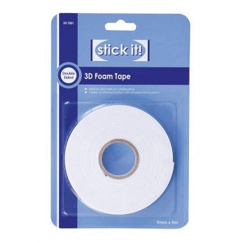 Stick it! 3D vaahtomuoviteippi, kaksipuoleinen