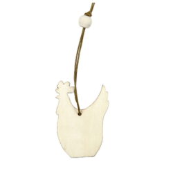 Puinen pääsiäiskoriste ripustuksella, kana