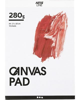 Canvaslehtiö 280g, A4 10arkkia