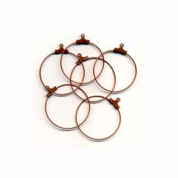 Korvakorurengas, 30mm, Kupari, 6kpl