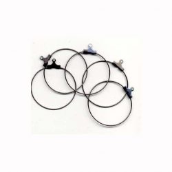 Korvakorurengas, 30mm, Antrasiitti, 6kpl