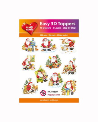 Valmiiksi leikatut 3D-kuvat, HC10809, Joulupukki