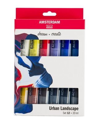 Amsterdam akryylivärisetti, 12x20ml URBAN LANDSCAPE
