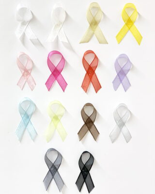 Organzanauha 10mm, Eri värejä