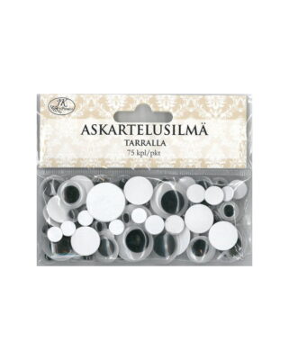 Askartelusilmä tarralla, lajitelma