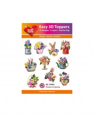 Valmiiksi leikatut 3D-kuvat, HC12453, Kevätkukat ja puput