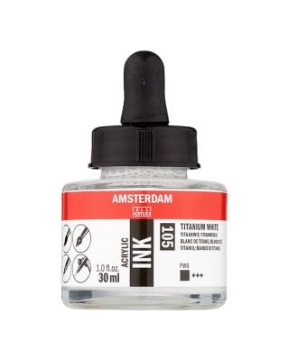Amsterdam Acrylic Ink 30ml, 105 Titanium White