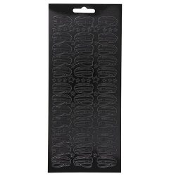 Ääriviivatarra, Ylioppilaslakit, Musta 170210