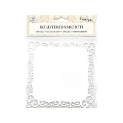 Koristereunakortti, 2924, Neliö valkoinen