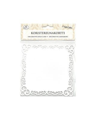 Koristereunakortti, 2924, Neliö valkoinen