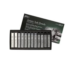 Gallery Artists' Soft Pastels, 12 Harmaat sävyt 38160