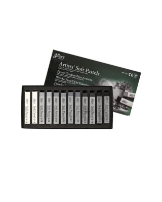 Gallery Artists' Soft Pastels, 12 Harmaat sävyt 38160
