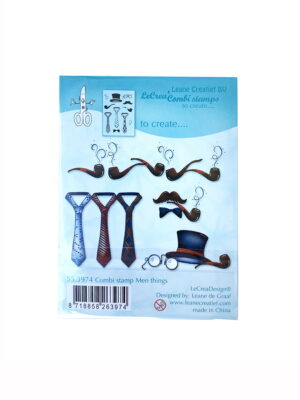 Leane Creatief leimasinsetti, Combi stamp Men things