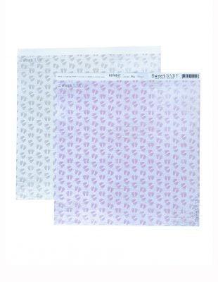 Skräppipaperi, RP0298, Baby feet, 30,5x30,5cm