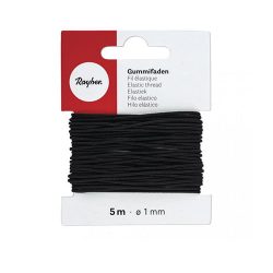 Kumilanka 1mm, musta 5m