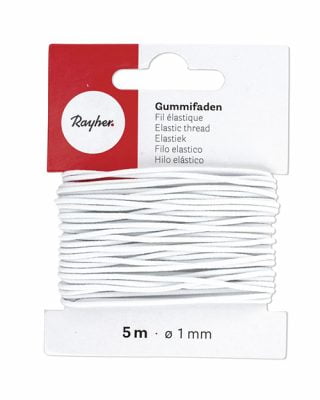 Kumilanka 1mm, valkoinen 5m