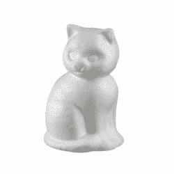 Styrox kissa, istuva