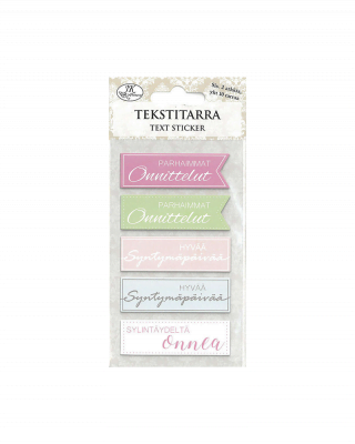 Tekstitarra, 8885, Pastellilajitelma