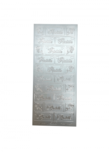 Ääriviivatarra, Äidille, 1610, hopea