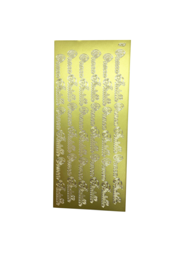 Ääriviivatarra, Onnea Äidille, kulta