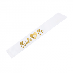 Bride to be- nauha, valkoinen