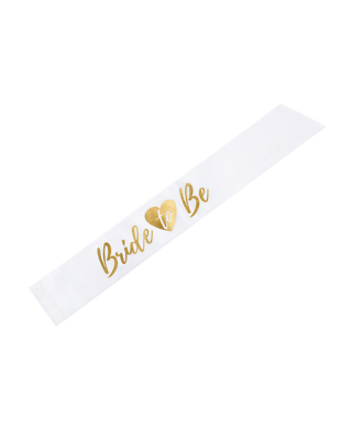 Bride to be- nauha, valkoinen