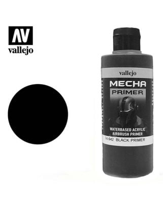 Vallejo Mecha Primer 200ml, Black Primer